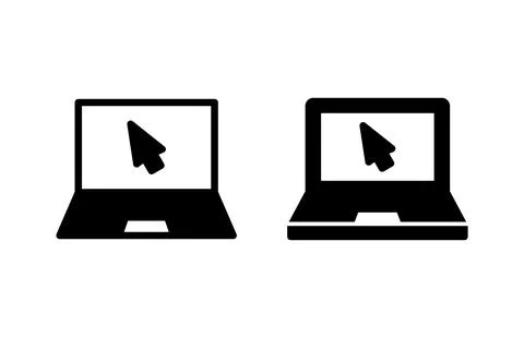 Laptop icon vector illustration. computer sign and symbol Illustrazione stock