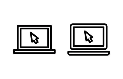 Laptop icon vector illustration. computer sign and symbol Stock-Illustration