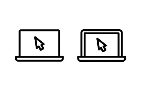Laptop icon vector illustration. computer sign and symbol Stock-Illustration