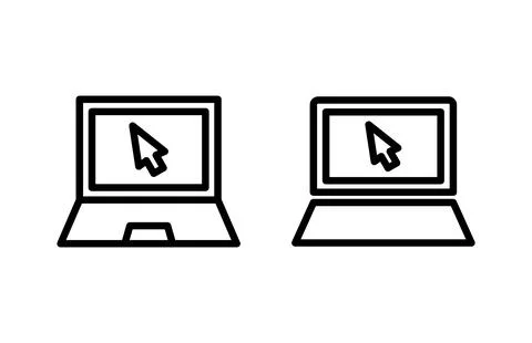 Laptop icon vector illustration. computer sign and symbol Stock-Illustration