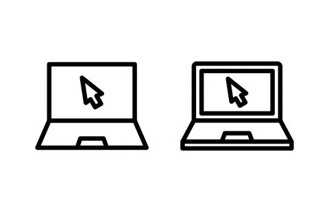 Laptop icon vector illustration. computer sign and symbol Illustrazione stock