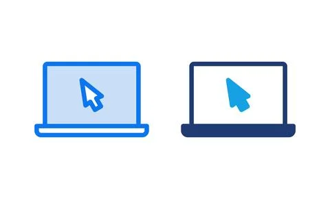 Laptop icon vector illustration. computer sign and symbol Illustrazione stock