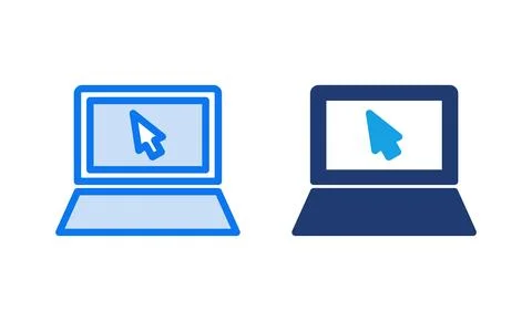 Laptop icon vector illustration. computer sign and symbol Stock Illustration