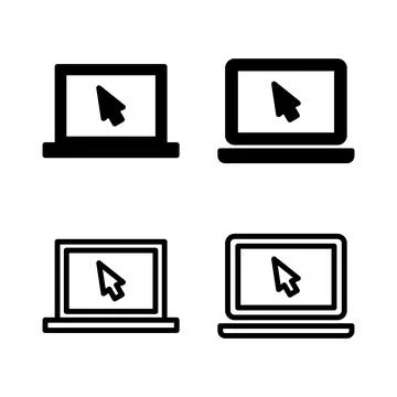 Laptop icon vector illustration. computer sign and symbol Illustrazione stock