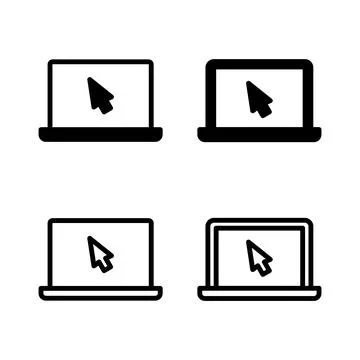 Laptop icon vector illustration. computer sign and symbol Stock-Illustration