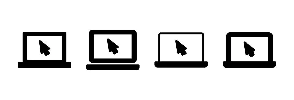 Laptop icon vector illustration. computer sign and symbol Illustrazione stock