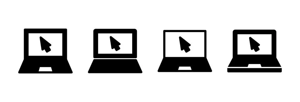 Laptop icon vector illustration. computer sign and symbol 스톡 일러스트