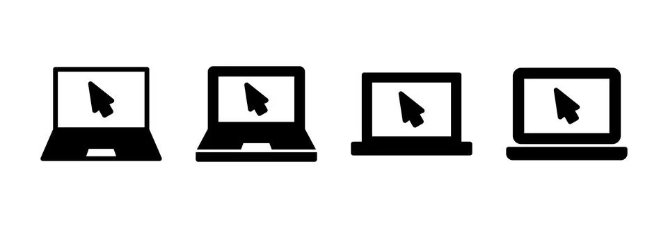 Laptop icon vector illustration. computer sign and symbol Stock Illustration
