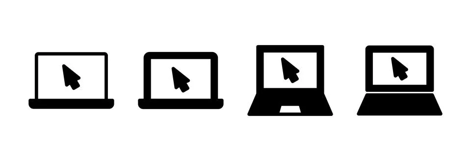Laptop icon vector illustration. computer sign and symbol Illustrazione stock