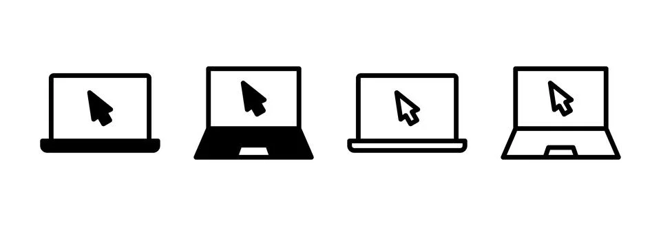 Laptop icon vector illustration. computer sign and symbol Stock Illustration