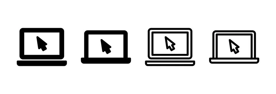 Laptop icon vector illustration. computer sign and symbol Stock-Illustration