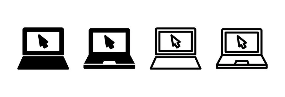 Laptop icon vector illustration. computer sign and symbol Stock-Illustration