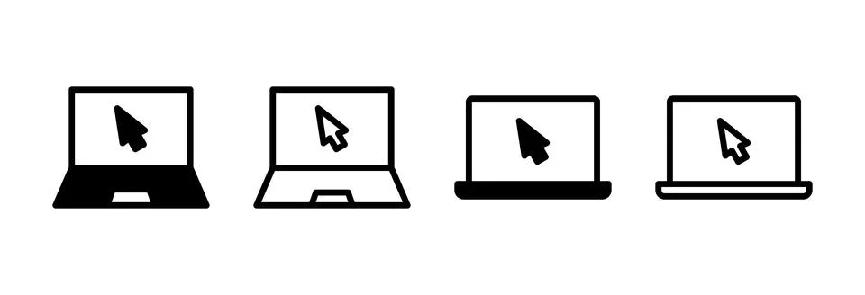 Laptop icon vector illustration. computer sign and symbol Stock Illustration
