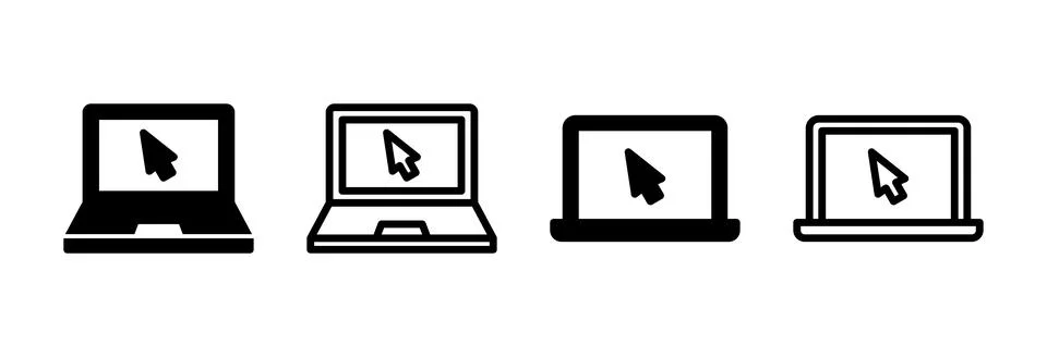 Laptop icon vector illustration. computer sign and symbol 스톡 일러스트