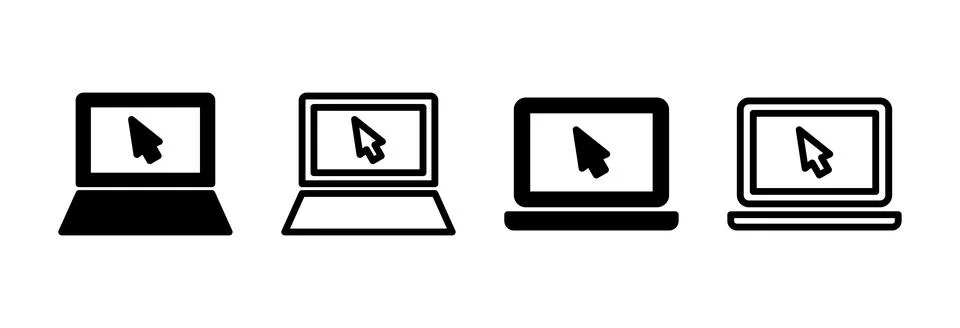 Laptop icon vector illustration. computer sign and symbol Stock-Illustration