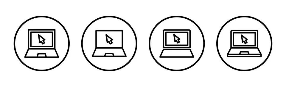 Laptop icon vector illustration. computer sign and symbol Stock-Illustration