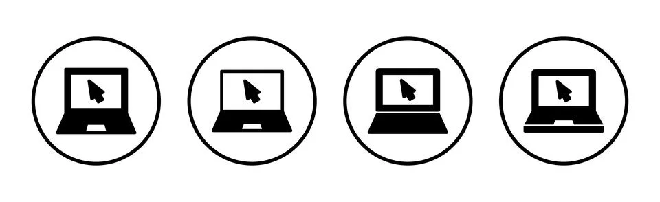 Laptop icon vector illustration. computer sign and symbol Stock-Illustration