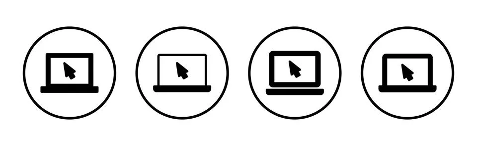 Laptop icon vector illustration. computer sign and symbol イラスト素材