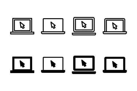 Laptop icon vector illustration. computer sign and symbol Stock Illustration