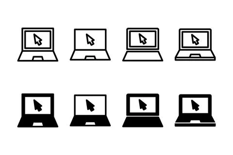 Laptop icon vector illustration. computer sign and symbol Stock Illustration