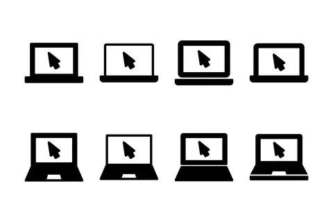 Laptop icon vector illustration. computer sign and symbol 스톡 일러스트