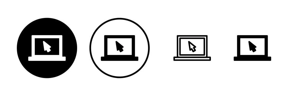 Laptop icon vector illustration. computer sign and symbol Stock Illustration
