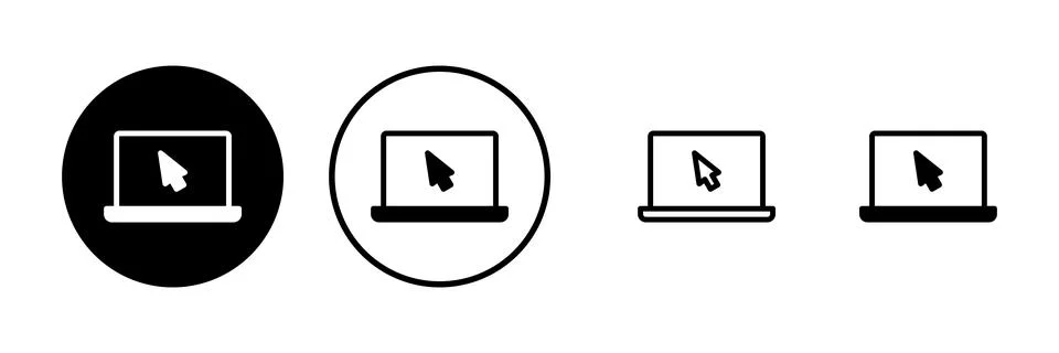 Laptop icon vector illustration. computer sign and symbol Stock Illustration