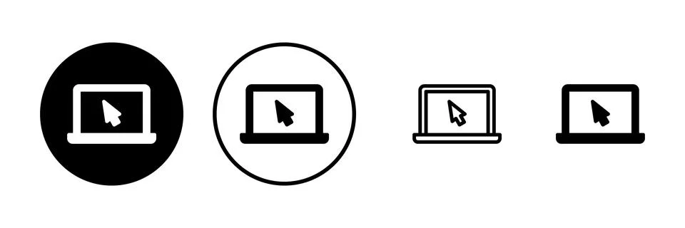 Laptop icon vector illustration. computer sign and symbol Stock Illustration