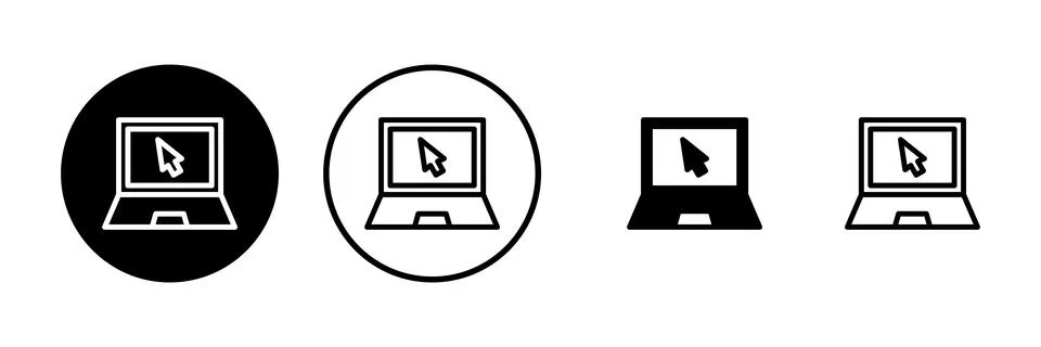 Laptop icon vector illustration. computer sign and symbol Illustrazione stock