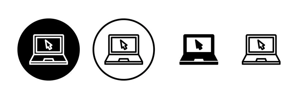 Laptop icon vector illustration. computer sign and symbol Stock Illustration