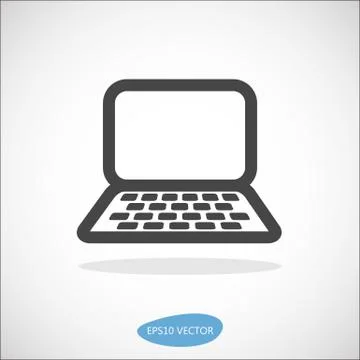 Laptop Icon Vector Illustration Stock Illustration