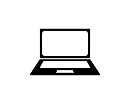 Laptop Icon Vector Logo Template Illustration Design Stock Illustration