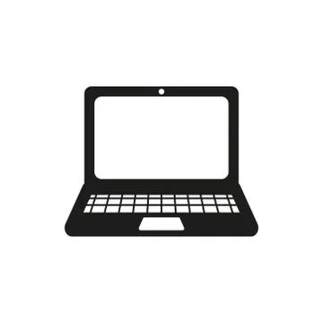 Laptop icon vector on white background Stock Illustration