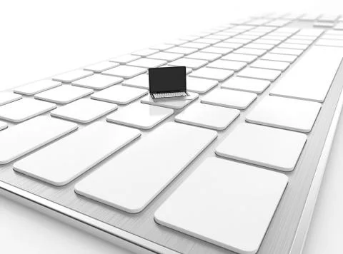 Laptop Stock Illustration