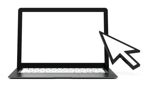The laptop Stock Illustration