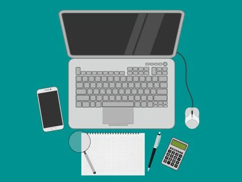 Laptop Stockillustratie