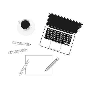 Laptop Stock Illustration