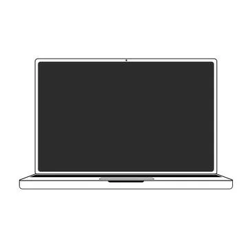 Laptop, illustration Stock Illustration