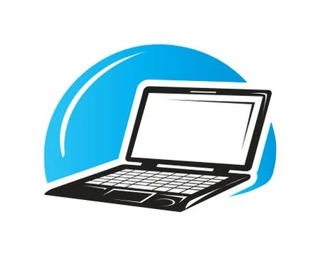 Laptop illustration Stock Illustration
