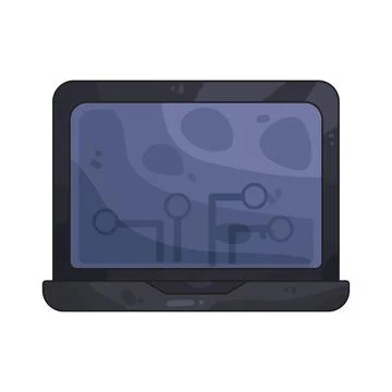 Laptop illustration Illustrazione stock