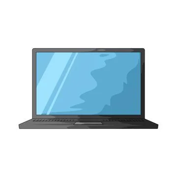 Laptop illustration Stock Illustration