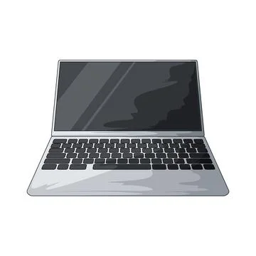 Laptop illustration Stock Illustration