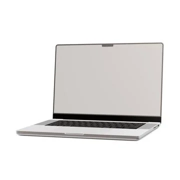 A laptop image isolated on a white background Stock Illustration