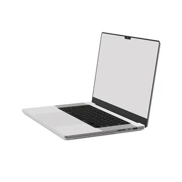 A laptop image isolated on a white background Stock Illustration