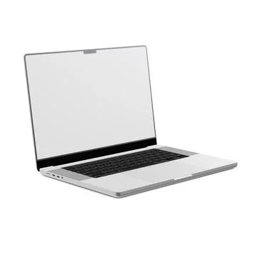 A laptop image isolated on a white background Stock Illustration