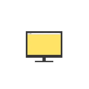 Laptop with important information on the screen. Man typing main message. People Stockillustratie