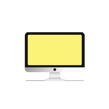 Laptop with important information on the screen. Man typing main message. People Stockillustratie
