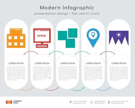 Laptop infographics design Stock Illustration