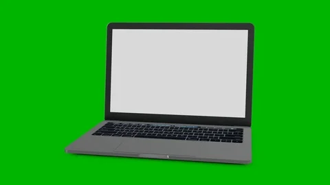 Laptop isolated Stock Footage 97889052