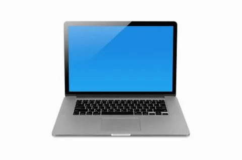 Laptop isolated. Stock Photos